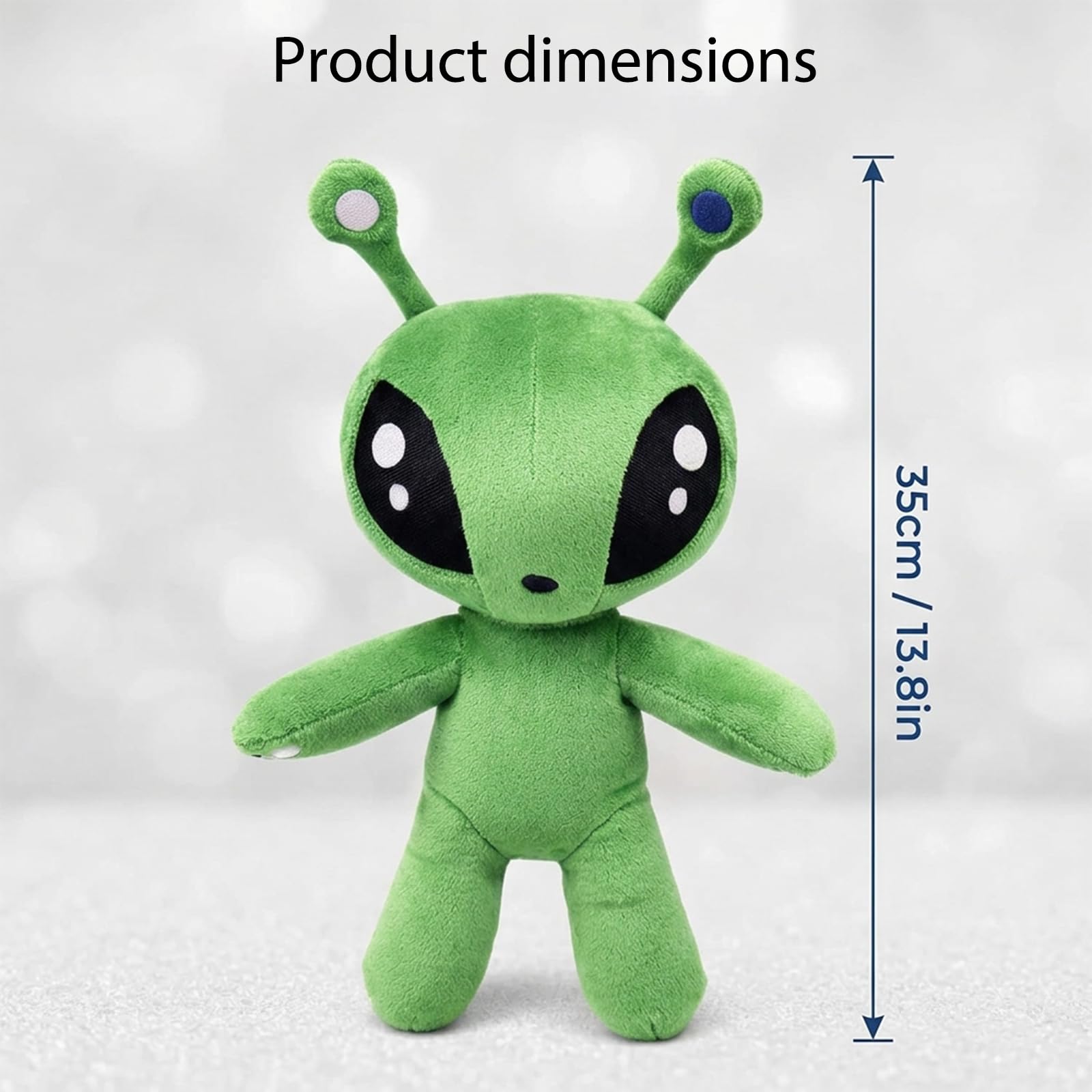 Alien Plush, Green Space Alien Plush Doll, Extraterrestrial Soft Toy, Soft Alien Creature Pillow Figure, Cute Plushies for Boys and Girls, for Bedroom Decor and Imaginative Play — view 2
