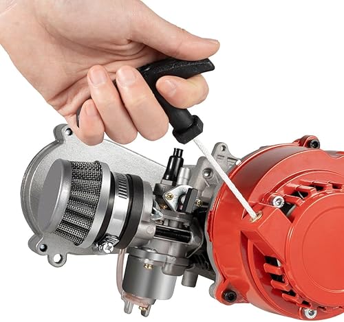 Miniatura 6 de Motor de arranque de tracción de 49 CC y 50 CC de 2 tiempos para mini motocross, cuatrimotos, motocicletas pequeñas, scooters de bolsillo, 2 tiempos