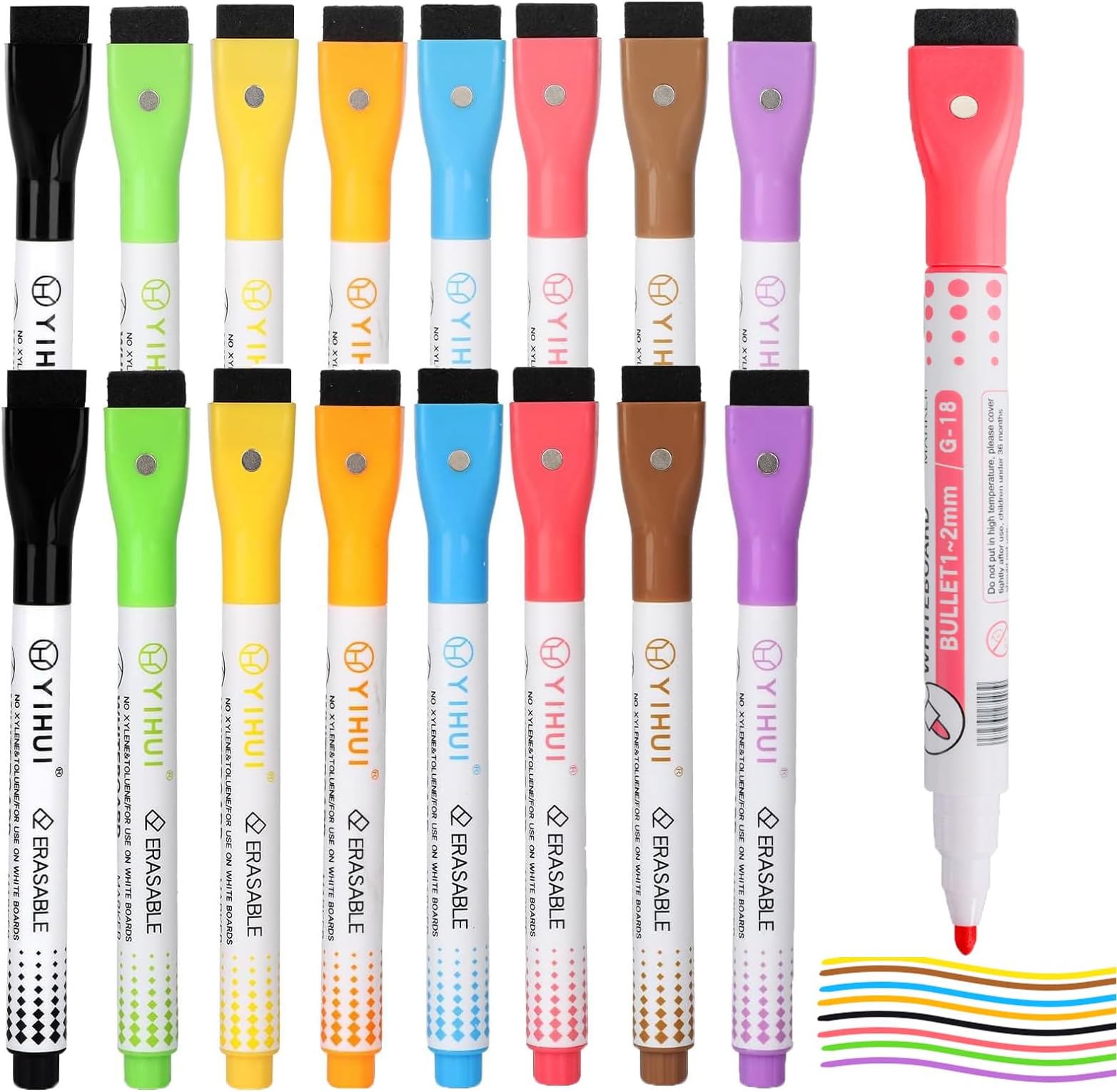 NimNik Whiteboard Pens Marker Pens - Smudge Free Dry Erase Markers - View #8