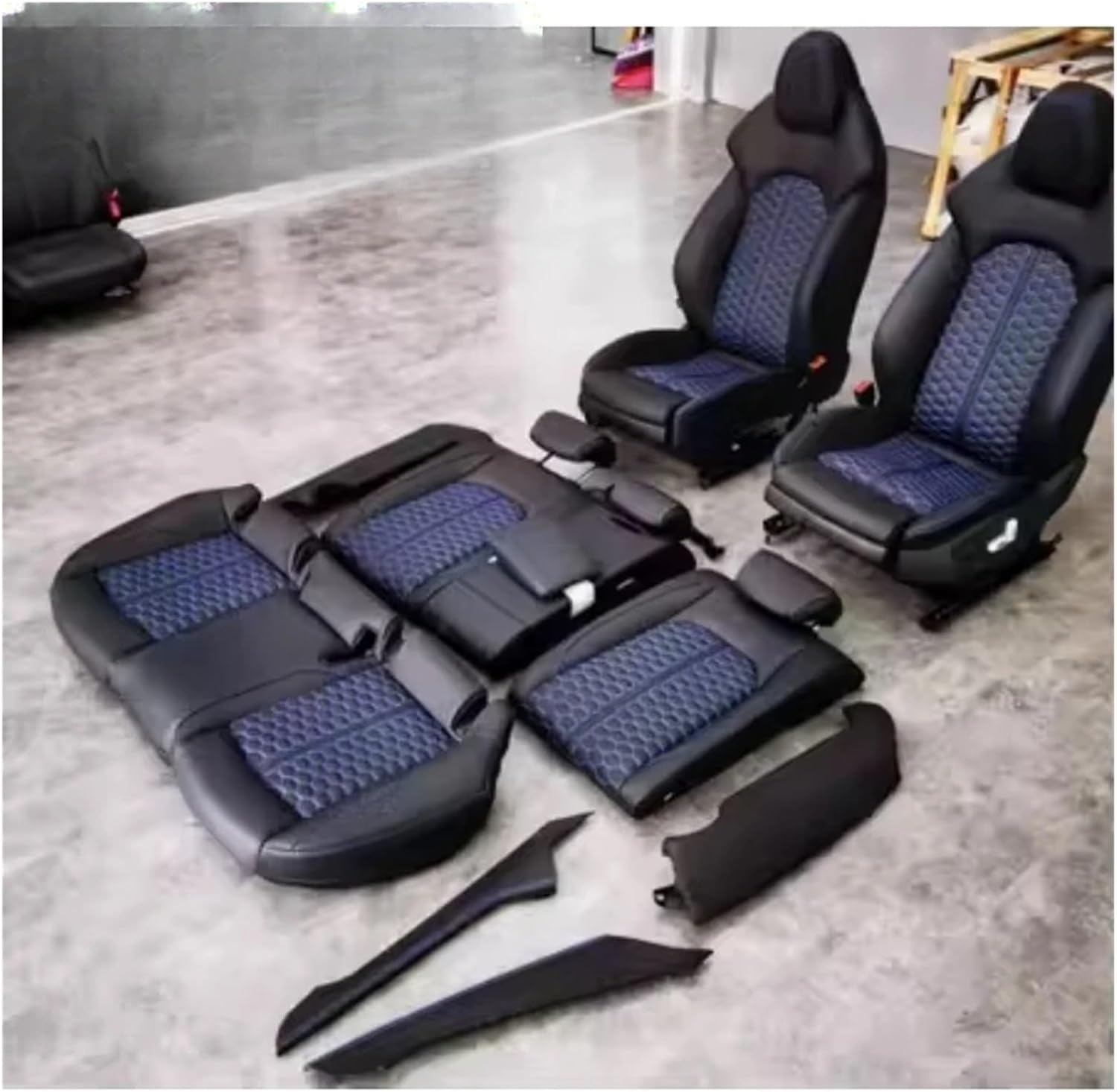 RS Sport Seat Upgrade for Audi Customizable for Luxury Racing Car(Red)