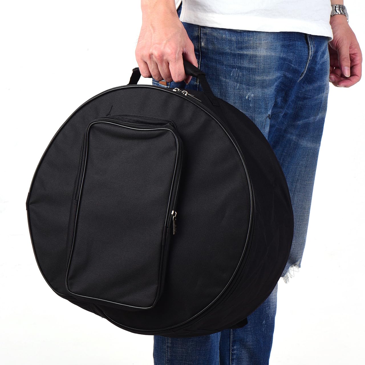 Bolsa Acolchada Para Tambor De Caja 14'' Con Correa Ajustable Y DiseñO Elegante Funda Duradera Para Transporte De PercusióN
