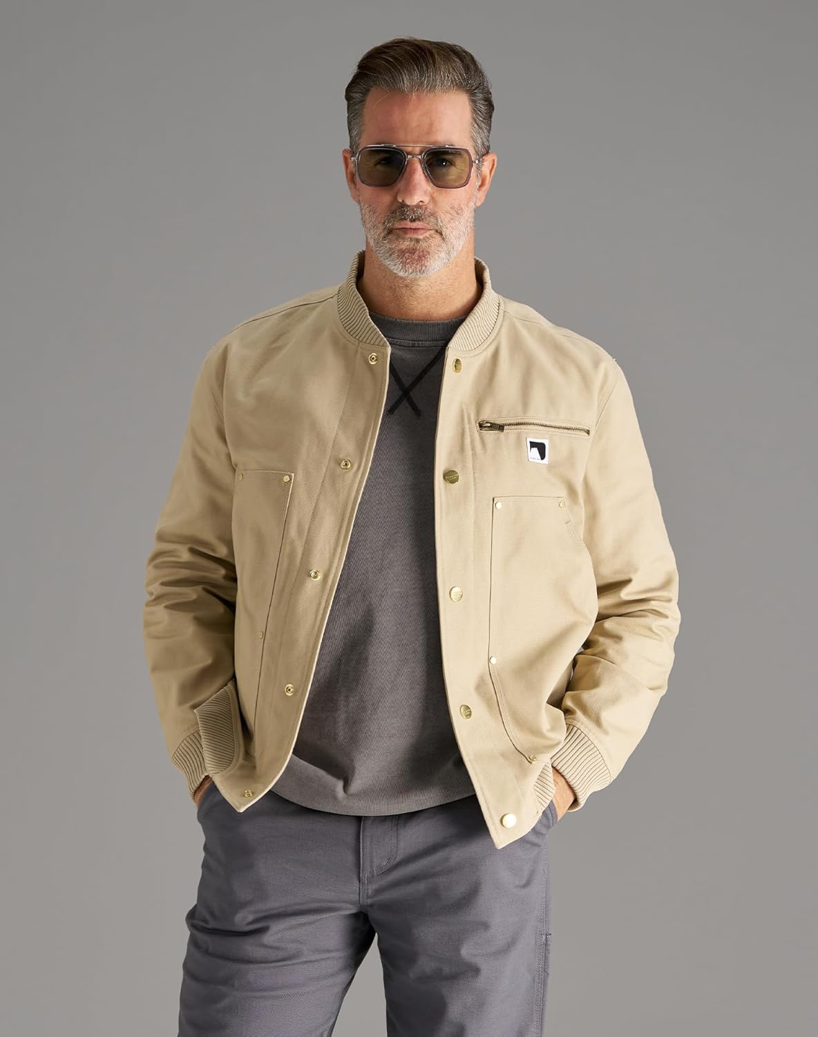 CHRONOLINE Men's Heavyweight T-Shirt Oversized Cotton Vintage Washed Tee Fall Winter Thick Crew Neck Short Sleeve Layered Top - Image 6