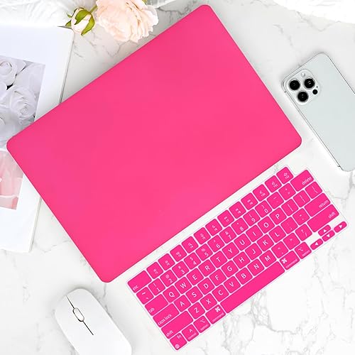 Miniatura 4 de Seorsok Funda compatible con MacBook Air de 15 pulgadas 2023 2024 versión A2941 M2 y M3 A3114 Touch ID, funda rígida de plástico ultra fina para