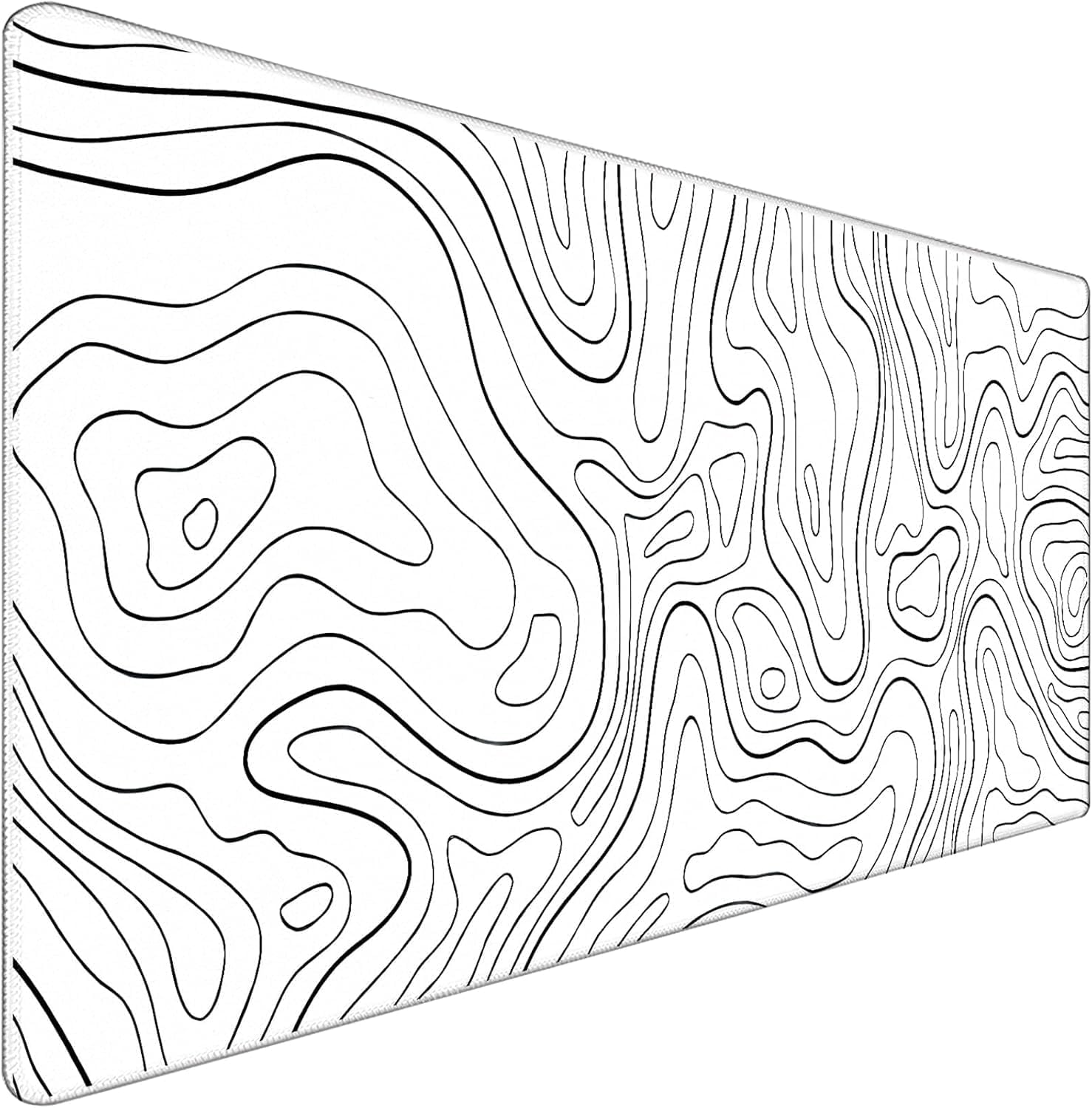 Gaming Mouse Pad, Large Mouse Pads Waterproof Extra Large Big Mouse Pad with Stitched Edge, XXXL Non-Slip Black Computer Mousepad for Gamer, Office & Home, Black Line