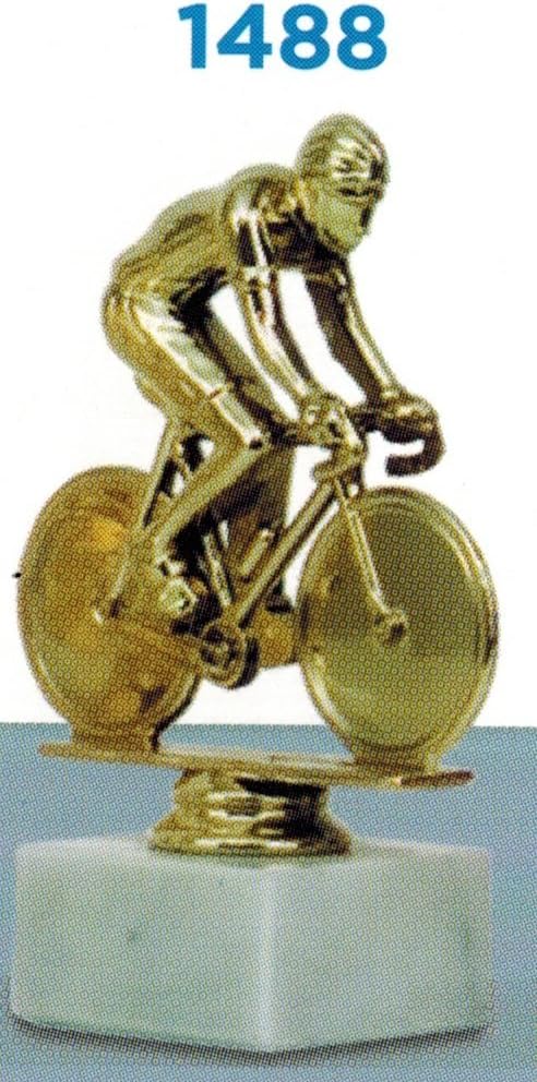 Trophy premiazioni Cycling – H 16 – Finished – Marble Base Subject In Plastic cm Made in Italy