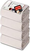 CorporateHills Canvas Drop Cloths 4x12 Ft Pack of 4 - Heavy Duty Reusable Painters Tarp, Double Stitched for Floor Furniture Protection