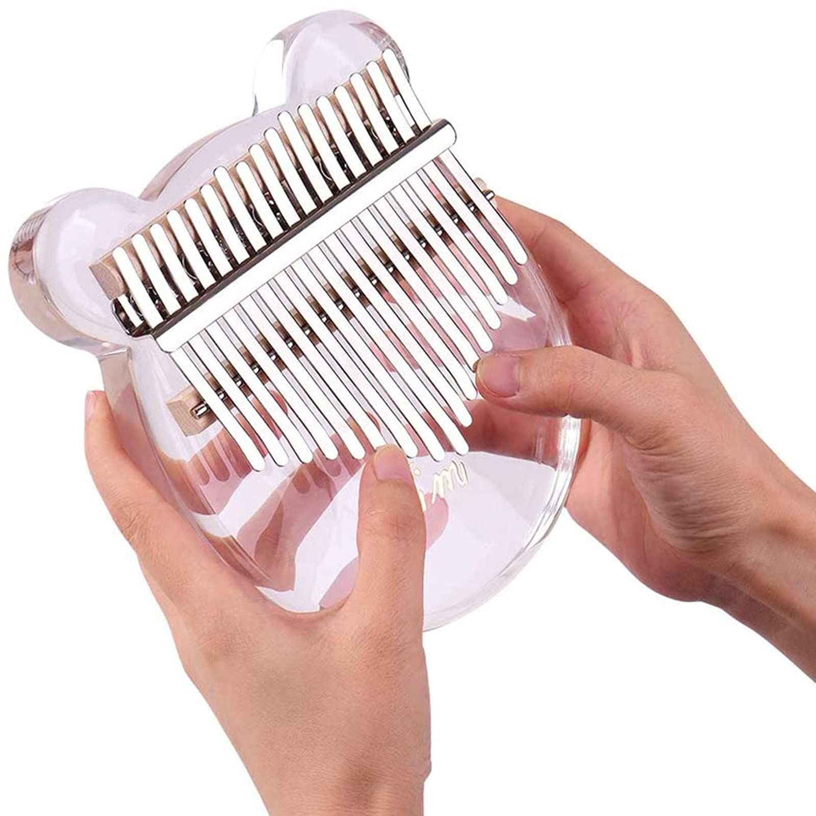 Kalimba 17 Clés, Pouce Piano Transparence Kalimba Portable Piano à Pouce Thumb Piano Cadeau d 'Anniversaire pour Les Enfants et Les Musicien