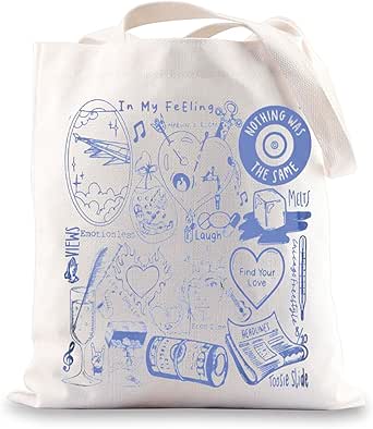 Amazon.com: BWWKTOP Rapper Singer Tote Bag Music Album Gifts Song ...