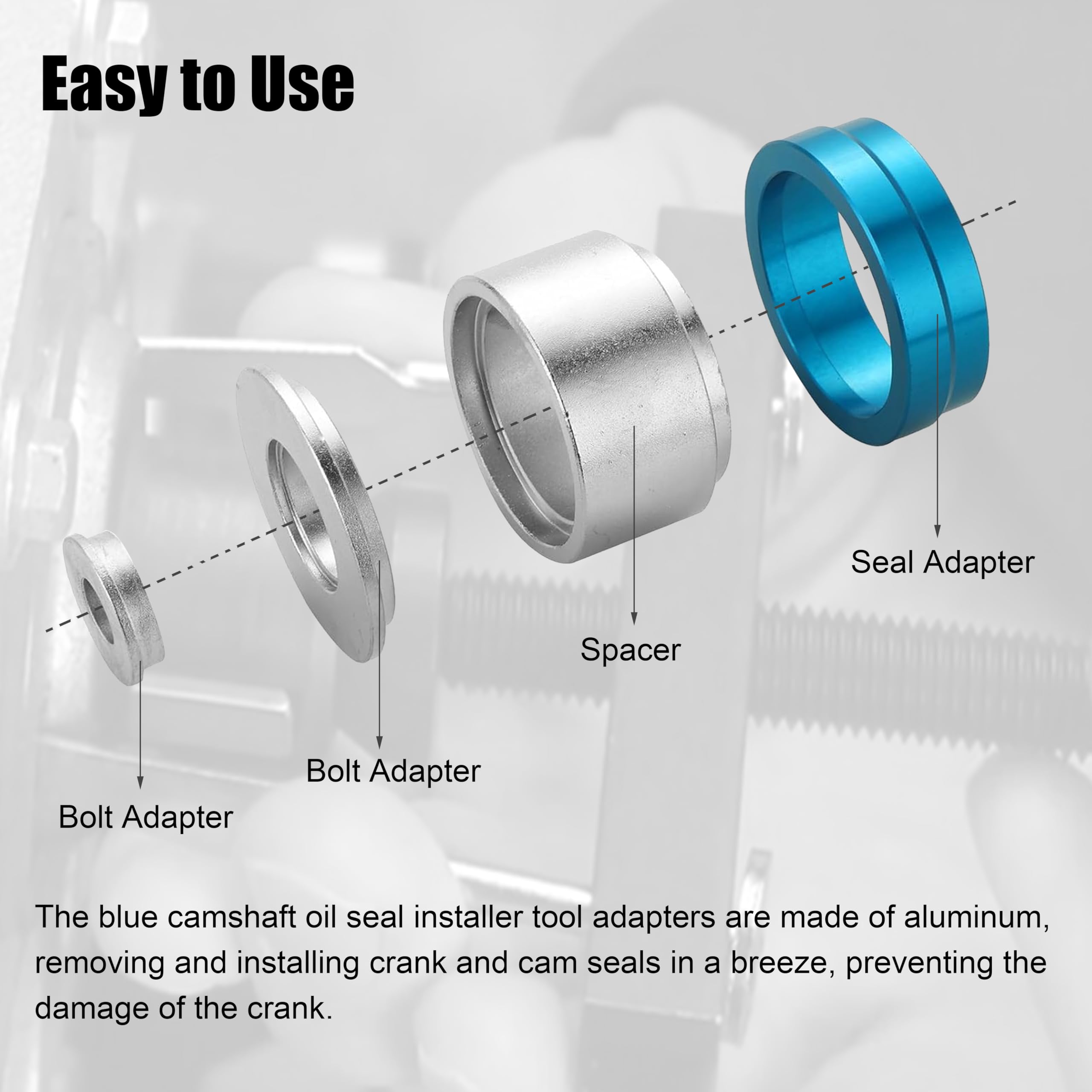 ATPEAM Crank Bearing Camshaft Oil Seal Remover And Installer Kit Crank Seal Crankshaft Seal Tool Set : Buy Online At Best Price In KSA - Souq Is Now - Foto 7