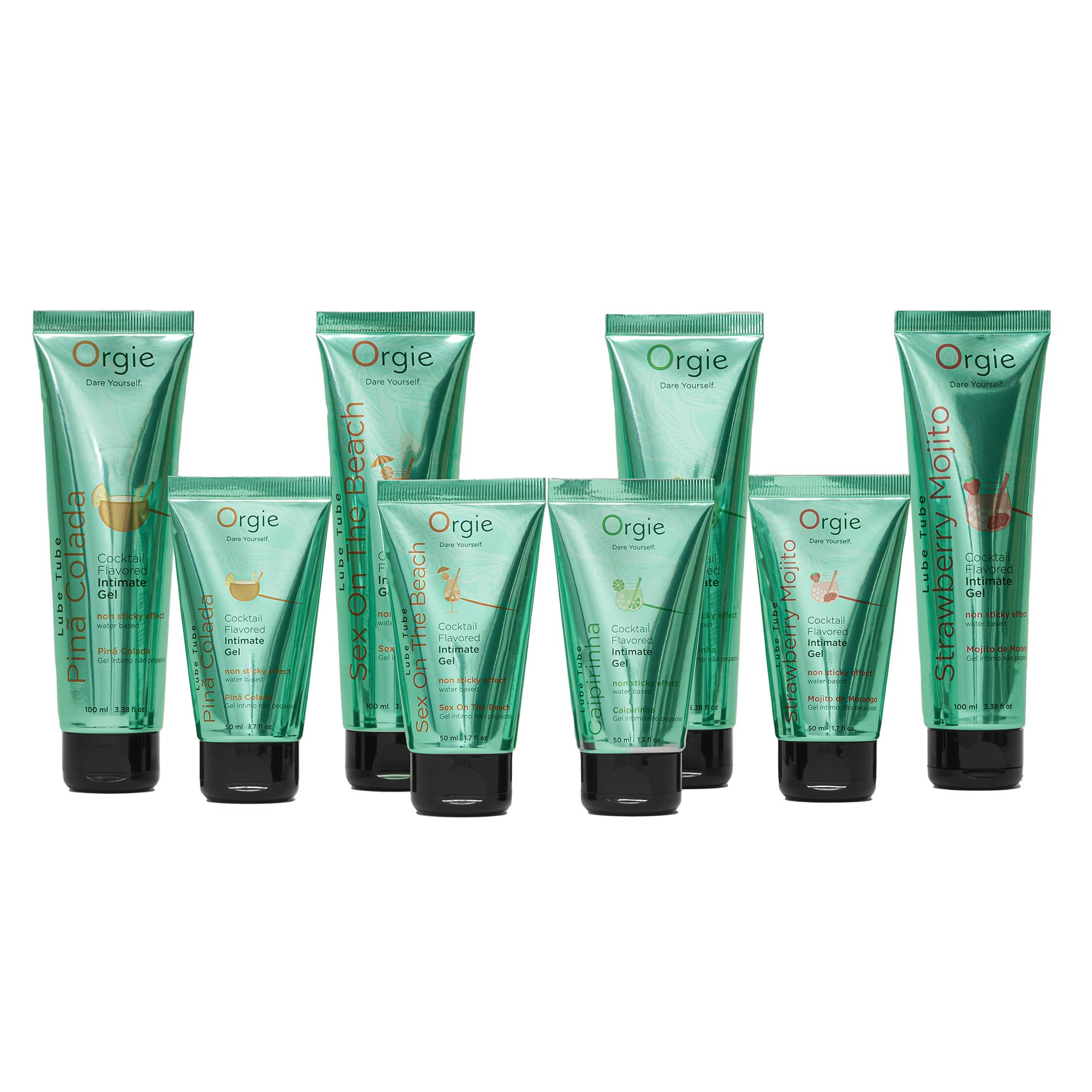 Gel Íntimo Besable con Sabor a Strawberry Mojito – Lube Tube Cocktail | Lubricante Tropical a Base de Agua, Sin Alcohol, Textura Sedosa y No Pegajosa | Lubricación Duradera | 100ml