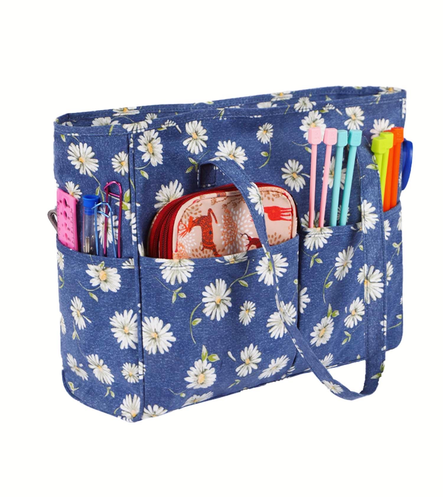 Knitting Accessories Kiswleon Knitting Bag,Crochet Bag For Needles And ...