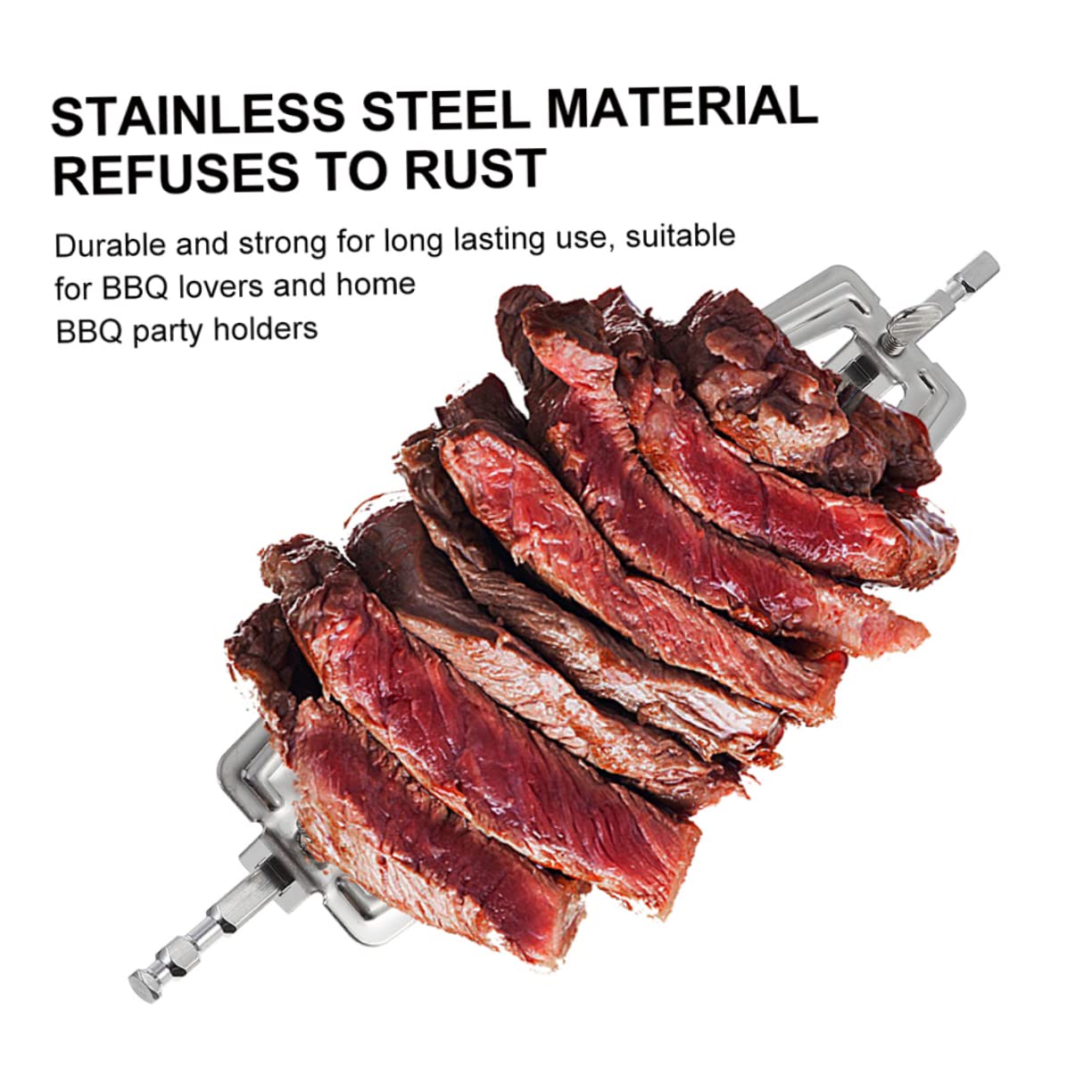 HANABASS 3pezzi Forchetta per Barbecue in Acciaio Inossidabile Forchetta per Friggitrice ad Aria Utensili per Barbecue Resistenti Comodi da Usare per Grigliare Cibo