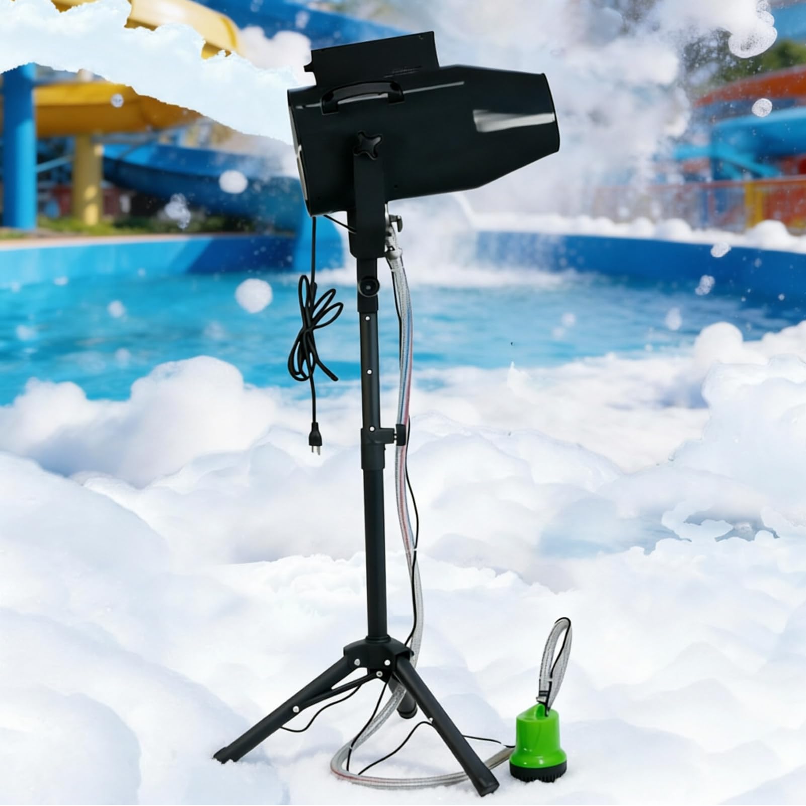 Pnpaea Foam Machine,Stage Jets Foam Maker,250w/450w Bubble Machine Parties,6-8m Distance,Covers Up To 20㎡ Area,For Outdoor Parties and Summer Events 1000-