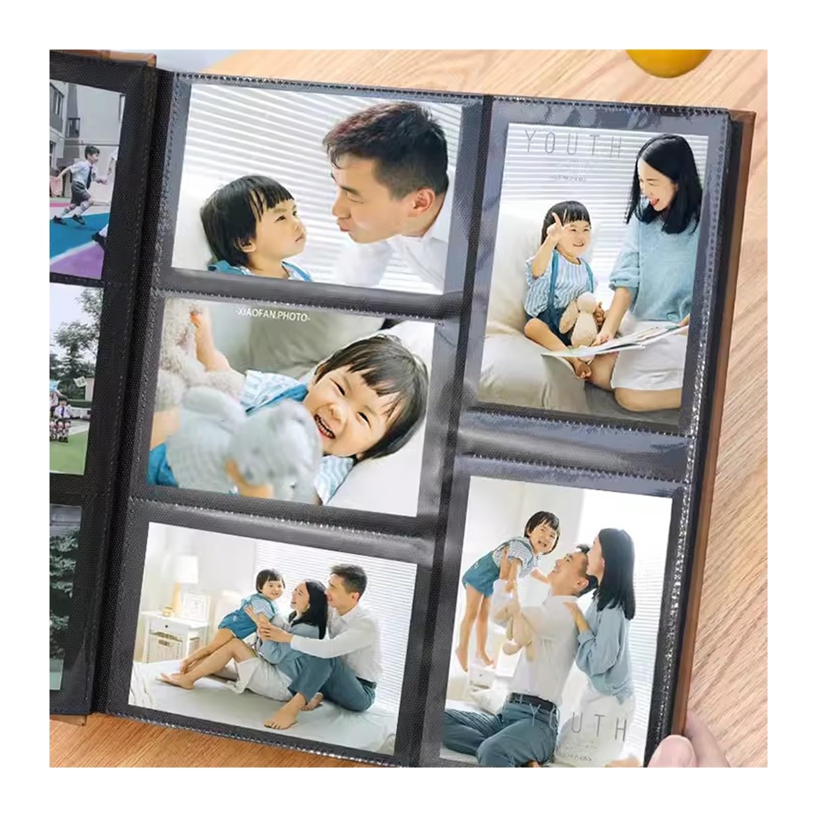 GLigeT Fotoalbum Albumbuch, großes Einsteckalbum, Familien-Erinnerungsalbum, Fotobuch, Wachstumsrekordalbum, klares, hochtransparentes Albumbuch Fotobuch (Color : 02)