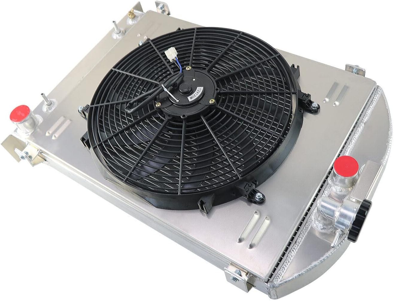 4 Row Radiator Shroud Fan Relay for 1935-1936 Ford Model A GM Chevy V8 Engine 28" H