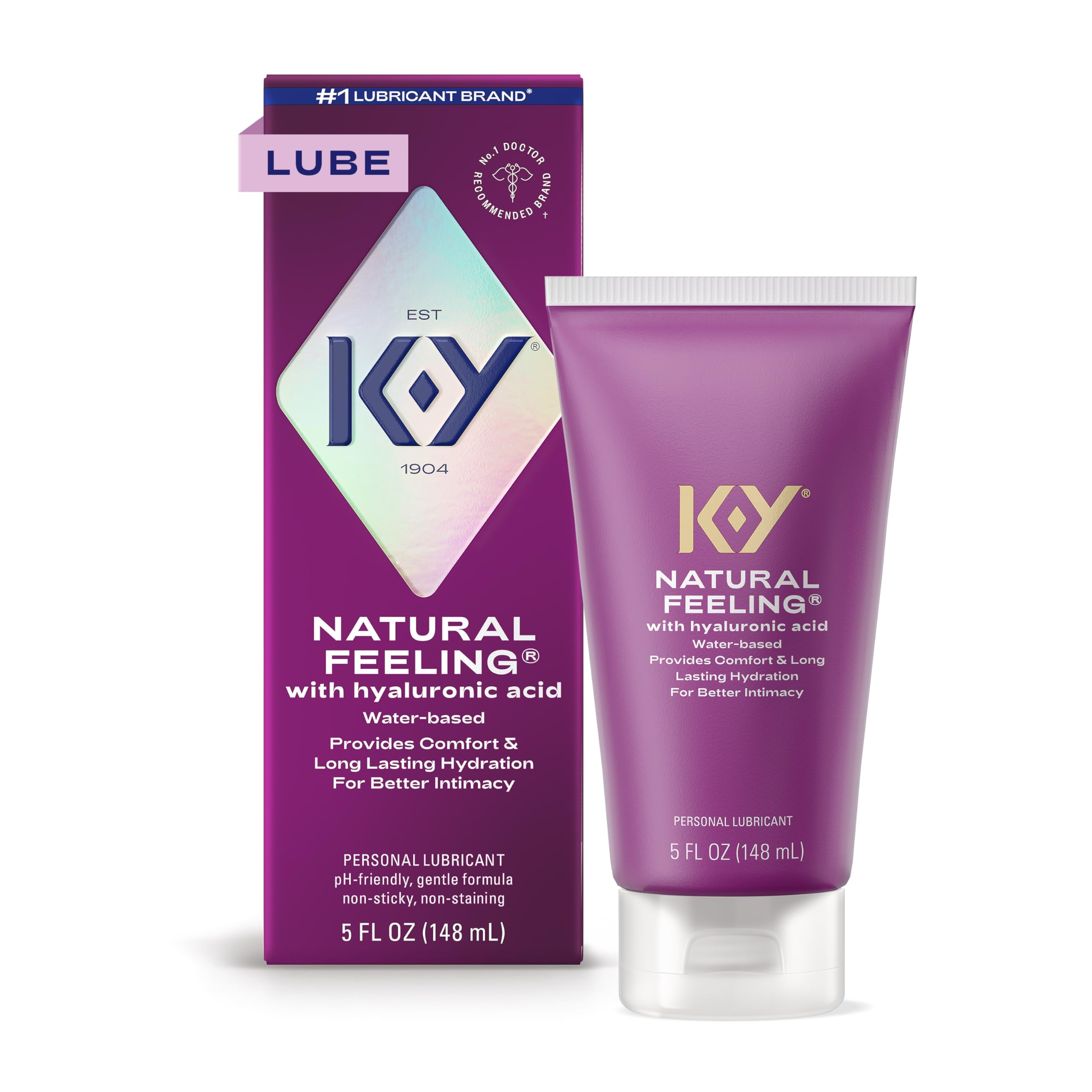 Amazon.com: K-Y Natural Feeling with Hyaluronic Acid, Water Based Lube for Sex, Anal & Sex Toy, Non-Sticky & pH-Friendly Personal Lubricant, Condom-Friendly, Travel Size Lube, 5 Fl Oz : Beauty & Personal Amazon.com: K-Y Natural Feeling with Hyaluronic Acid, Water Based Lube for Sex, Anal & Sex Toy, Non-Sticky & pH-Friendly Personal Lubricant, Condom-Friendly, Travel Size Lube, 5 Fl Oz : Beauty & Personal