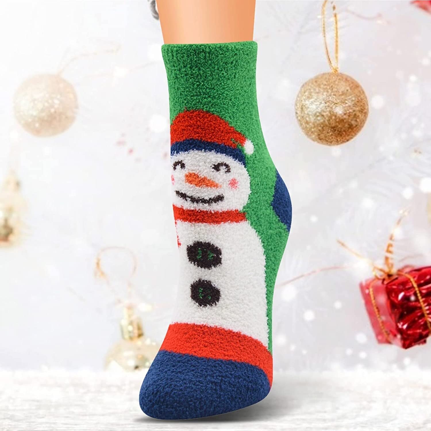 Calcetines Termicos 10 Pares De Calcetines Térmicos Esponjosos Para Mujer, Calcetines De Tubo Medianos Con Forro Polar Peludos Súper Suaves Y Acogedores Calcetines Invierno