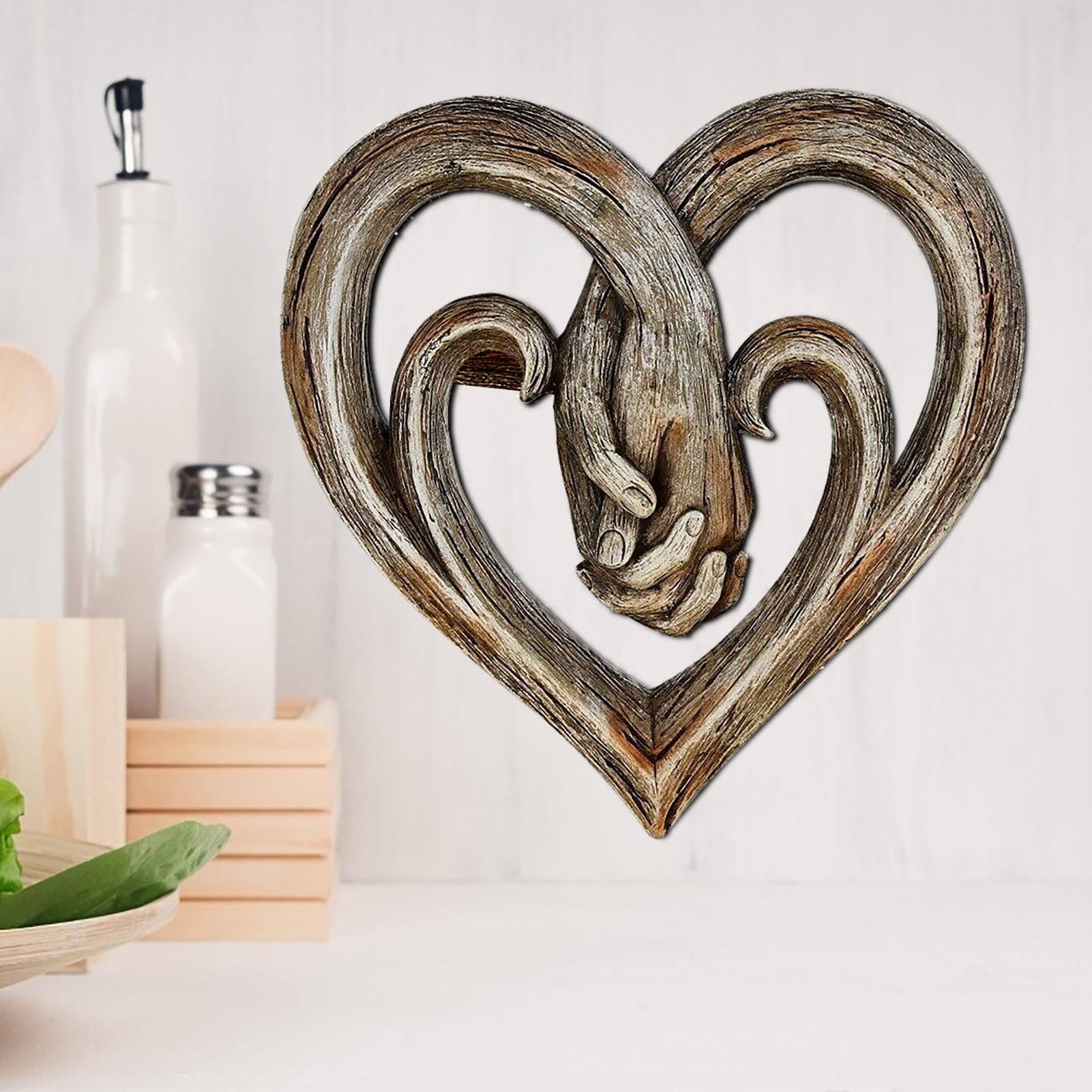 Amazon.co.jp: ハート彫刻アート - ハートアートオブジェ、ハート像