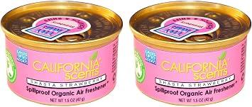 California Scents Spillproof Can, Shasta Strawberry, 2 Packs