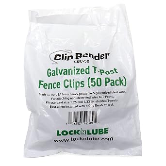 Galvanized T-Post Fence Clips