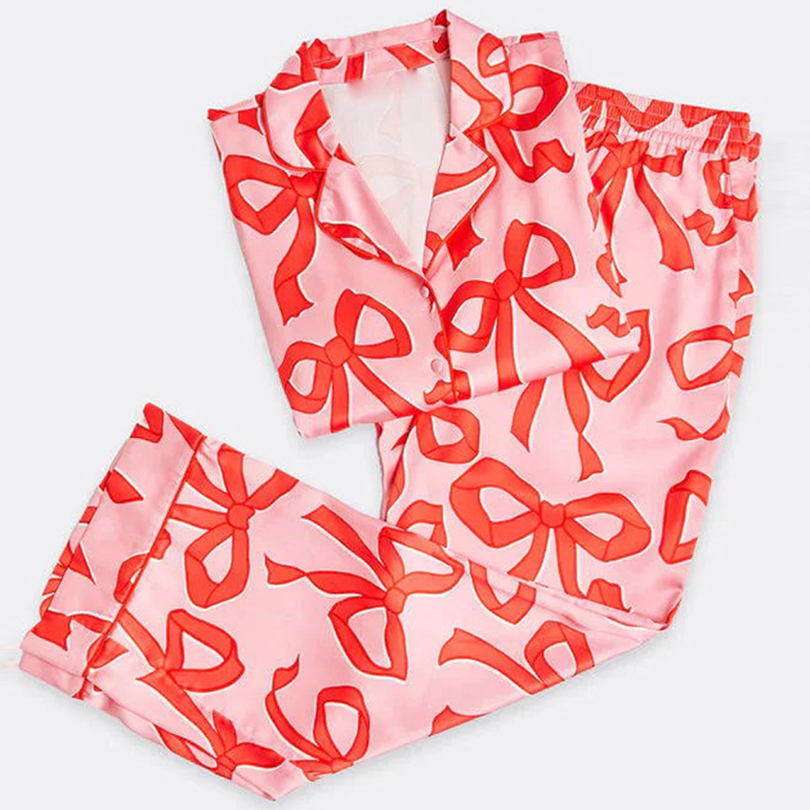 Générique Pyjama Hiver Femme Automne Blanc Lin XXL Maternité Haut De Saint-Valentin Ensemble Détente Pijama Enceinte Satin Chaud