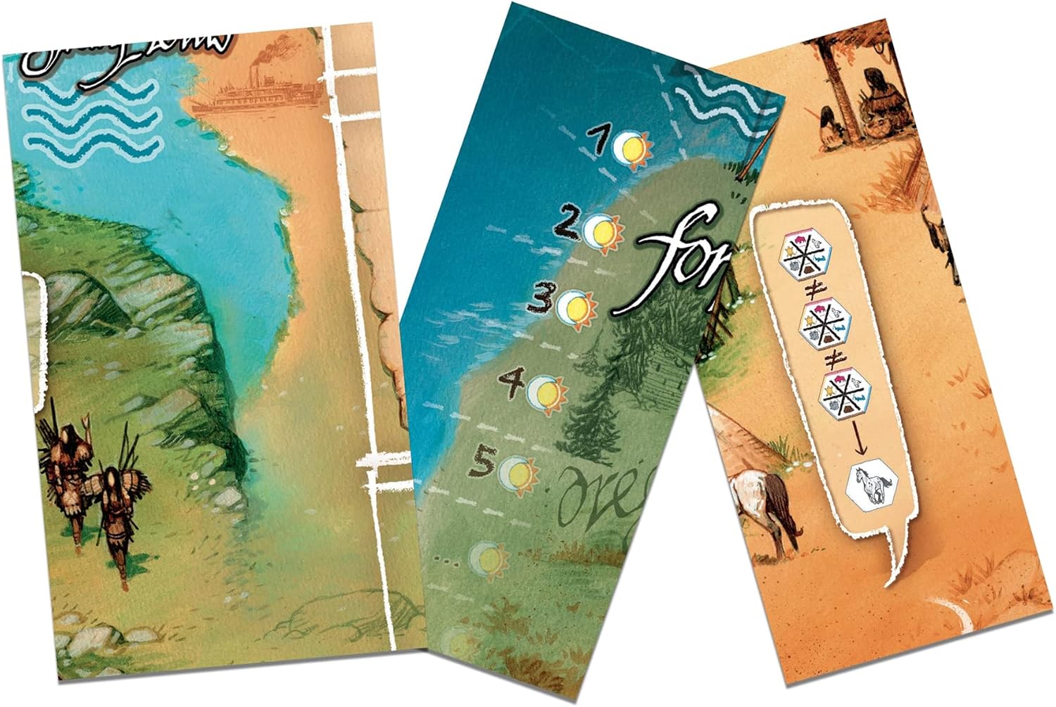 Ludonaute Lewis & Clark The Expedition Second Edition - Ludonaute Games, Strategy Board Game, Ages 14+, 1-5 Players, 120 Min