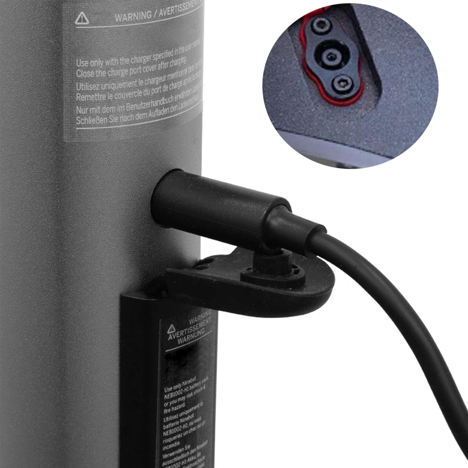 KFD Cargador para Segway Ninebot ES2 / ES4 / E22 / ES1L - Fuente de alimentación conmutada de repuesto con ventilador AC DC42 V 1,5 A 1,6 A 1,7 A (42 V, 2 A, 84 W)