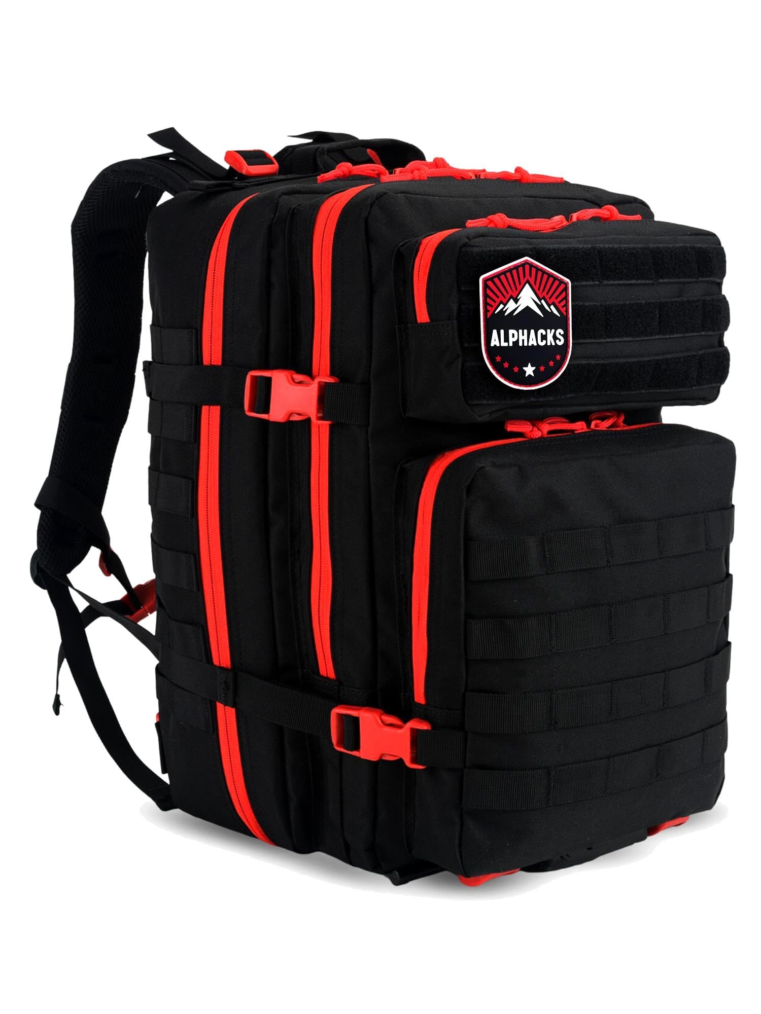 Zaino tattico militare, rosso, Grande, Tattico