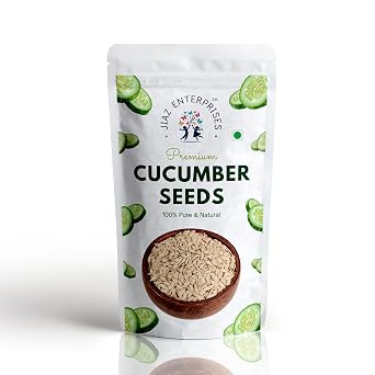 Jiaz Enterprises Cucumber Seeds 8.8 Ounce - High in Protein | Raw Cucumber Seeds for Eating | Edible | Unsalted | Kheera Magaz | Nutrients Rich