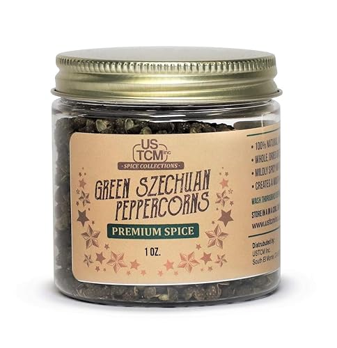 USTCM - Peppercornés de Szechuan, 100% natural, color verde