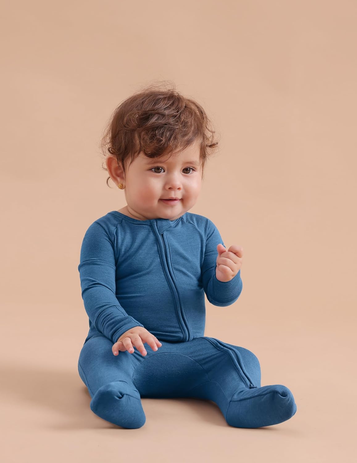 Bamboo Viscose Baby Footies with Mitten, Footed/Footless Romper Jumpsuit, Toddler Soft Color One-Piece Outfits