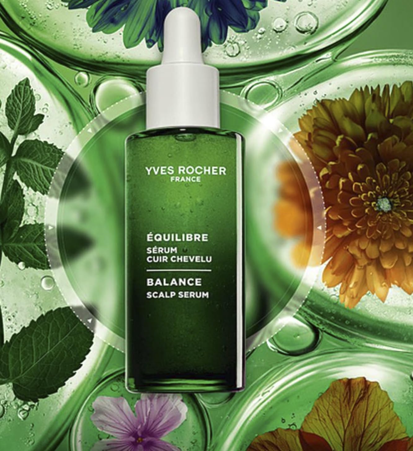 Yves Rocher Scalp Moisturizing Serum Balance Hydrating & Nourishing Leave-In Scalp Treatment, Restores Lipid Balance - 50ml / 1.7 fl oz - Image 2