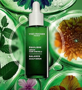 Yves Rocher Balance Scalp Serum, Hydrating Treatment for Dry Itchy Scalp, Restores Balance with 8 Organic Plants & Polysaccharides, Leave-In Scalp Care, 75ml / 2.5 fl oz