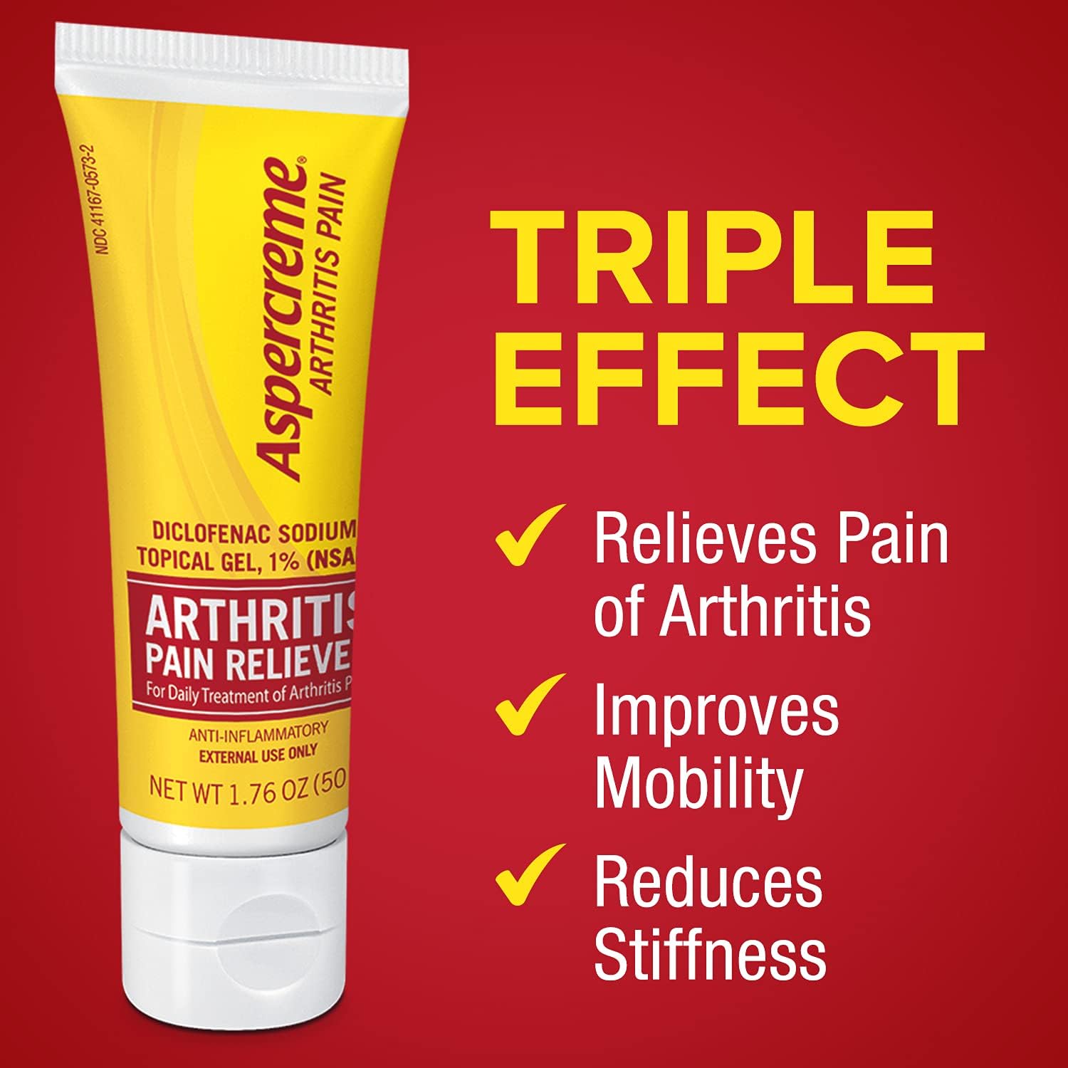 Aspercreme Arthritis Pain Relief Gel 50g, Prescription Strength Non-steroidal Anti-inflammatory : Health & Household