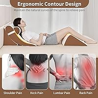 Vista 7 de 4PCS Orthopedic Bed Wedge Pillow Set for Post Surgery&Pain Relief,Adjustable Wedge Pillow for Back,Acid Reflux,Sitting up in Dark Brown