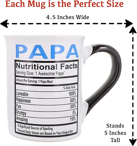 Miniatura 5 de Cottage Creek Taza de Nana Papa, regalos de Nana Papa, juego de tazas de 2 piezas para abuela y papá, anuncio de embarazo para abuelos, tazas de