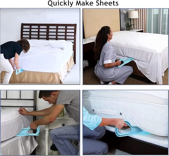 2Pcs Mattress Lifter,Handy Tool for Bed Making Mattress,Mattress Lifter Ergonomic Lifting,Alleviate Back Pain Make Changing Sheets Easier (Large)