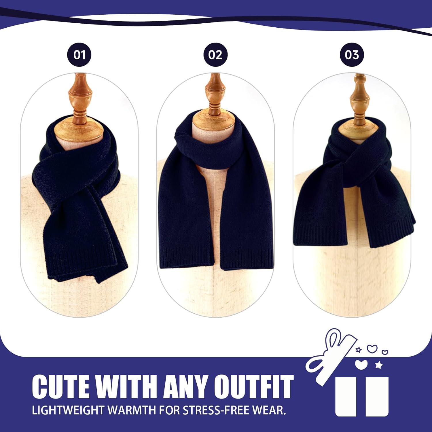 Kids Scarf for Girls Scarf Toddler Boys Scarves Knit Winter Scarves Fashion Neck Warmer Kids Neck Warmers Boy - Image 4