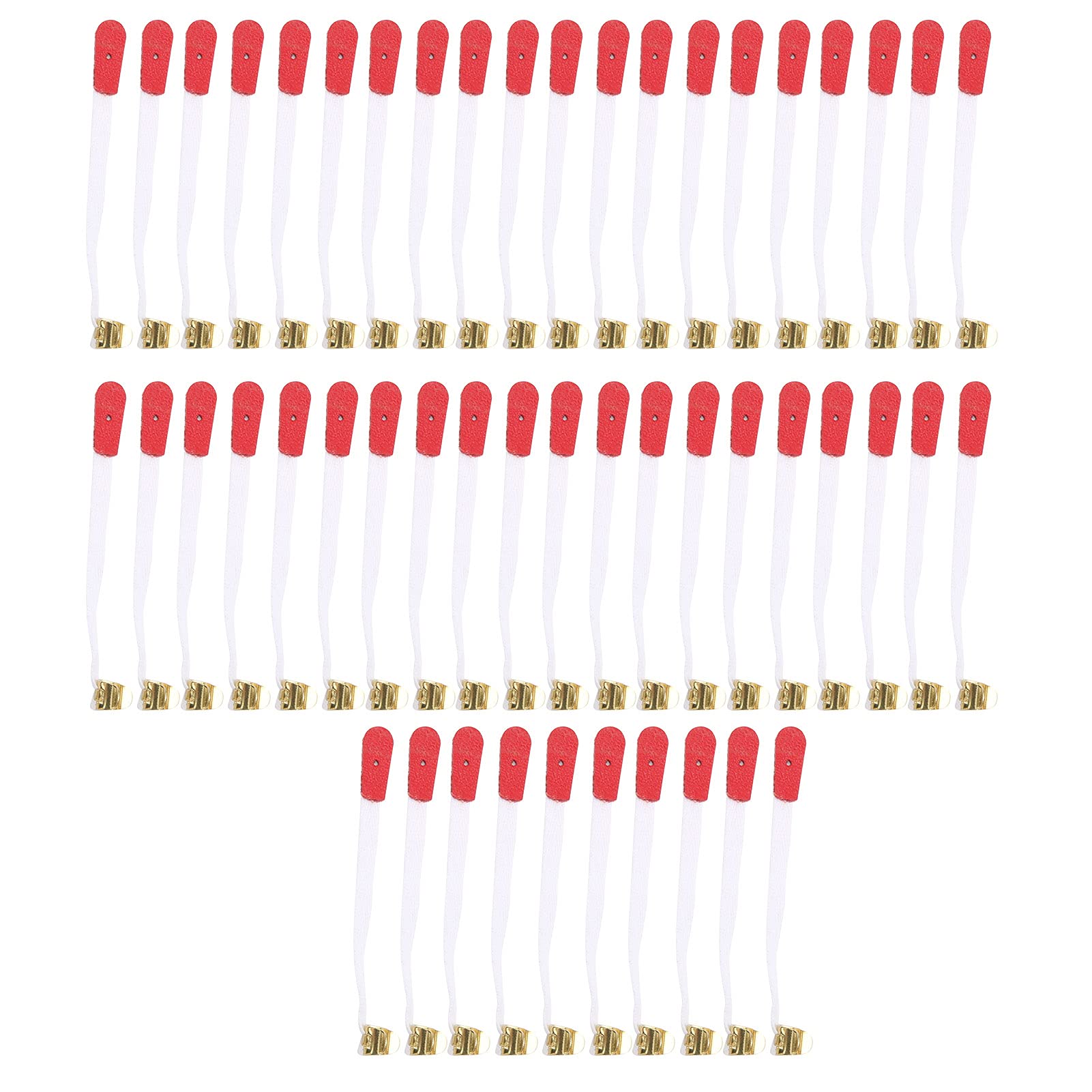 TANIQIACA 50Pcs Piano Bridle Straps with Metal Locks for Secure Climbing Rope Tuning & Repair