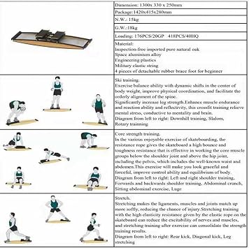 Ski Exercise Machine, Fitness Machine for Home Gym Workout, Multifunction Cardio Exercise Machine for Indoor Beginner Gym Waist Strength Training