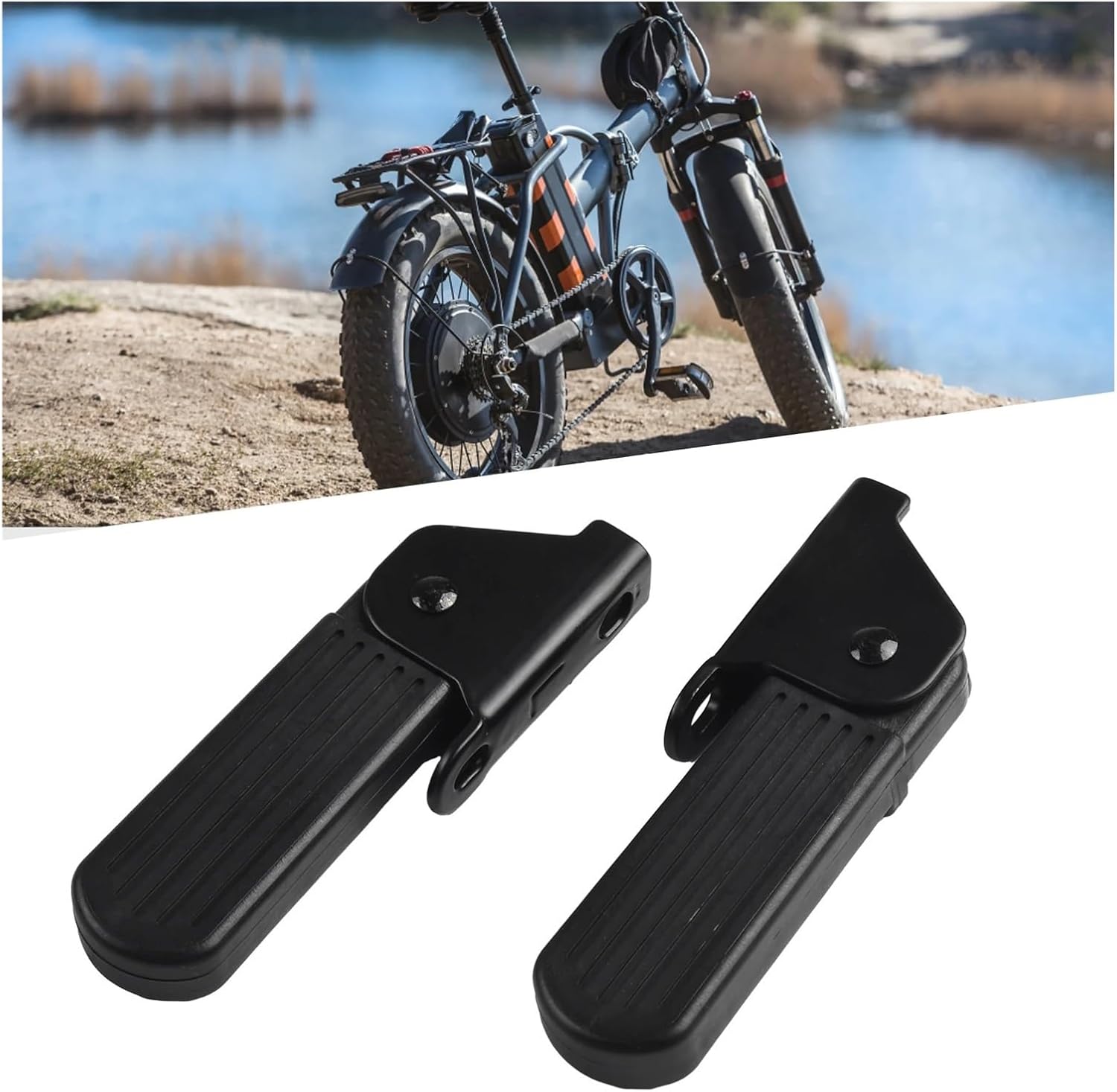 Ebike pegs 3 Pairs Of Folding Footrests For Electric Bicycles, Folding Footrest Leg Support Pads, Accessories