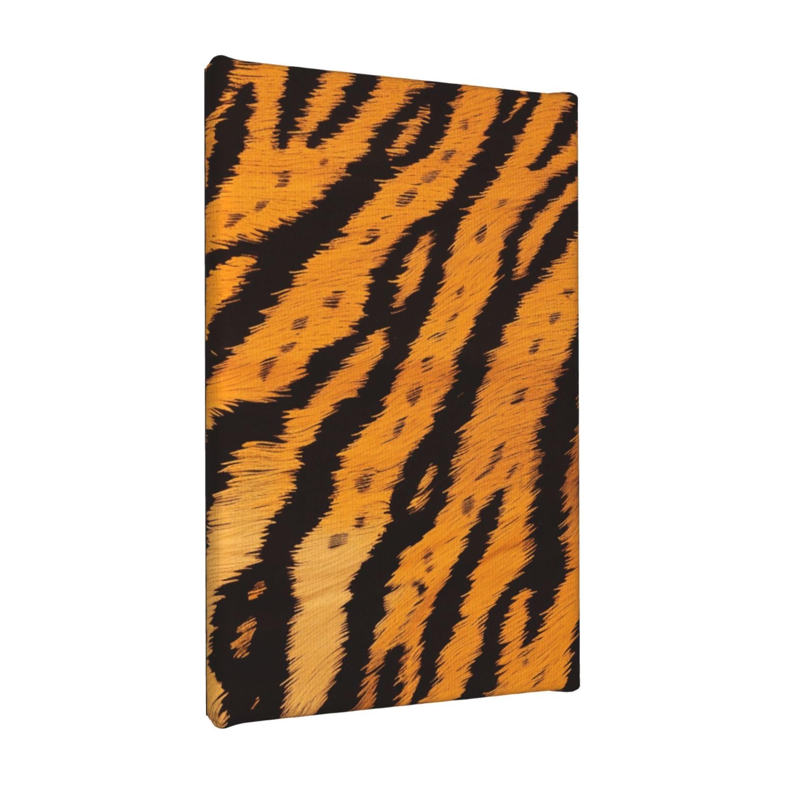 YKLJG Tiger Striped Pattern Printed Wall Art Canvas Painting 20x30 CM Wooden Framed Picture Painting Artwork Prints for Bedroom Kitchen Home Office Decor