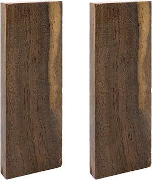Oedema African Blackwood Exotic Hardwood Lumber Exotic Wood Boards Knife Handle Material for Woodworking Projects, DIY Tools, Crafts, Knife Handle, 4.72"1.57"0.39"