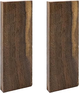 Oedema African Blackwood Exotic Hardwood Lumber Exotic Wood Boards Knife Handle Material for Woodworking Projects, DIY Tools, Crafts, Knife Handle, 4.72"×1.57"×0.39"