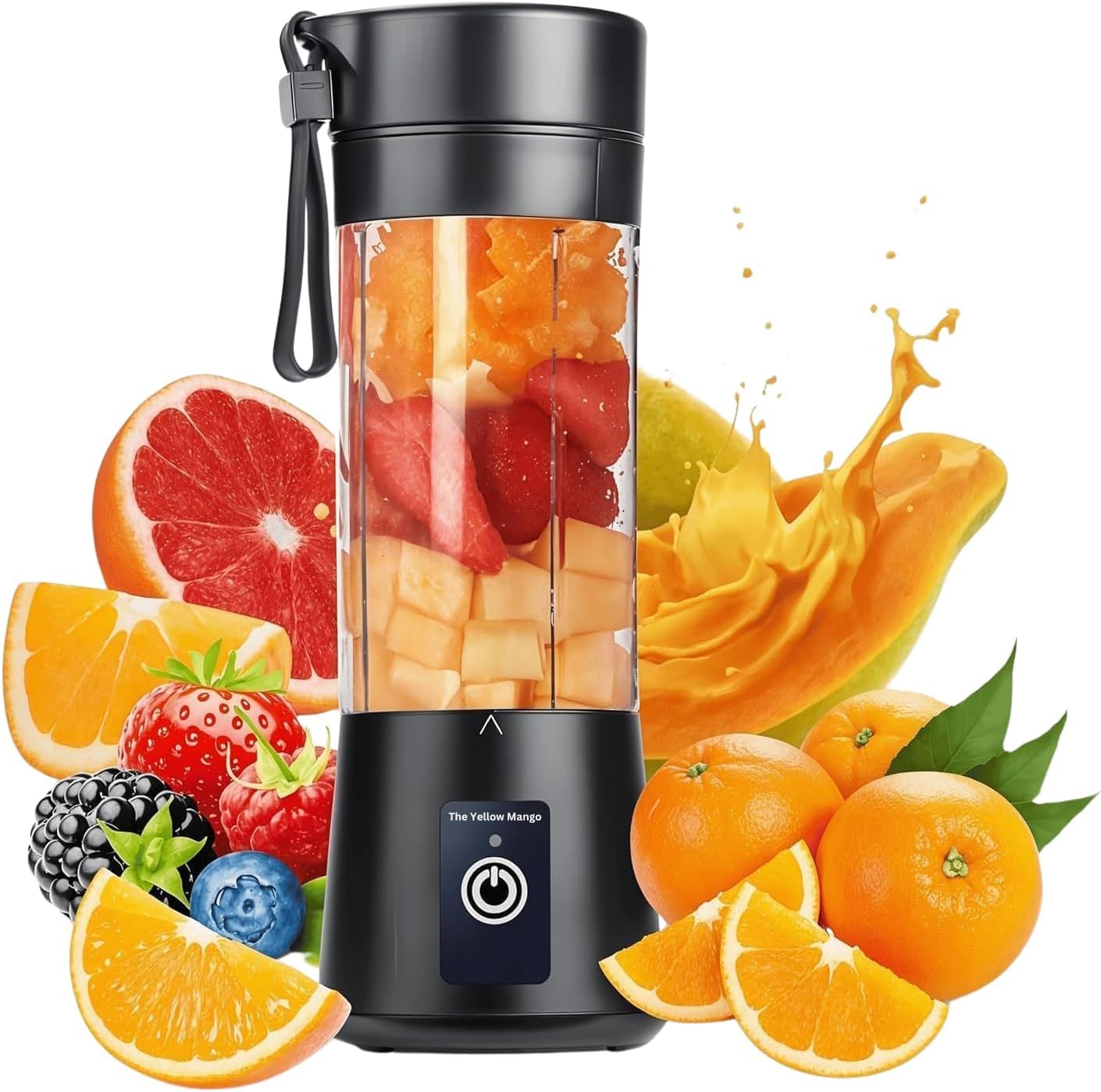 Personal Blender [Upgraded Version], Portable Blender for Shakes and Smoothies, with USB Rechargeable, 6-Point Stainless Steel Blades for Gym,Office,Traveling (Black-a17) — image 1