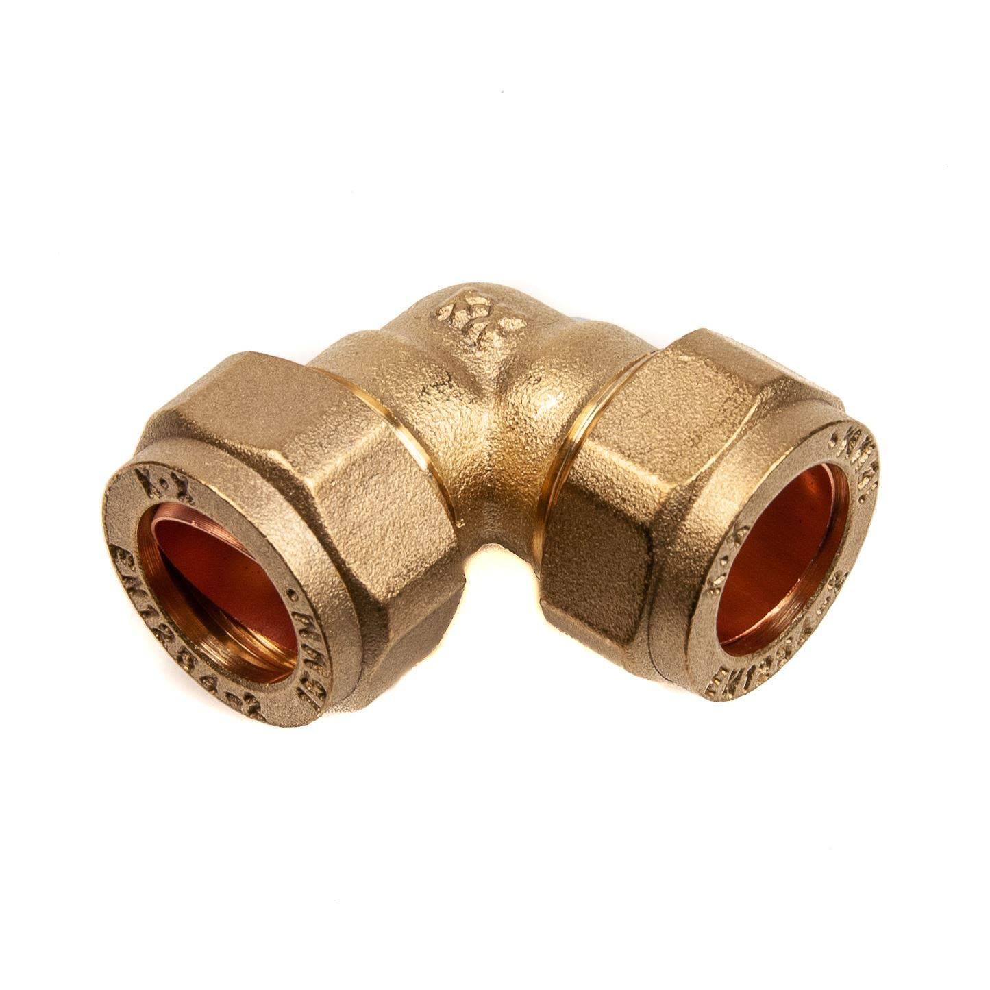 15mm Compression Elbow 90 Degrees Brass Plumbing Pipe Fitting Thunderfix