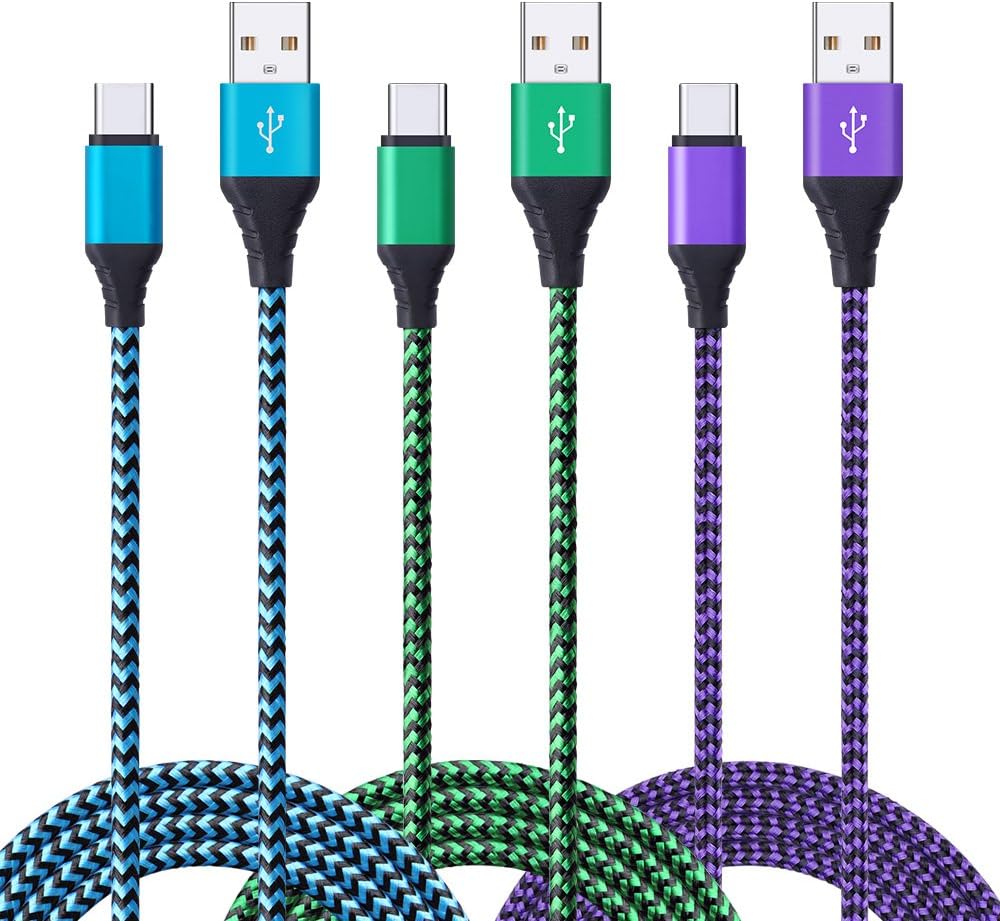 OrSunday 3-Pack 6ft USB Type C Cable