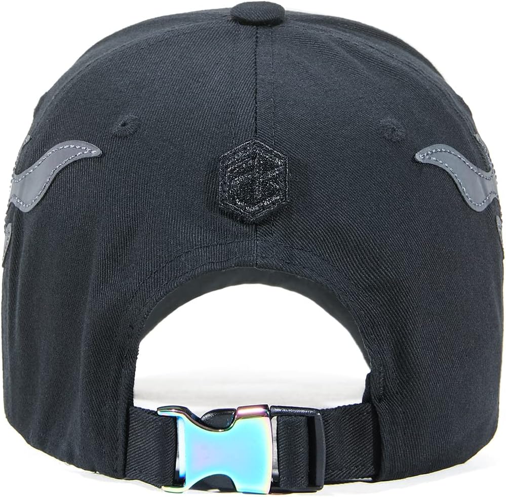 Trendy Unisex Graffiti Baseball Cap, Adjustable Cotton Baseball Cap for Men & Women, Athletic Streetwear Hat (US, Alpha, One Size, FK22-Black) - Image 8