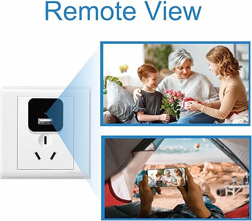 Miniatura 7 de InCliick Cámara oculta WiFi 4K - Cargador USB Cámara espía con resolución Ultra HD, visión remota, detección de movimiento, cámara de niñera para