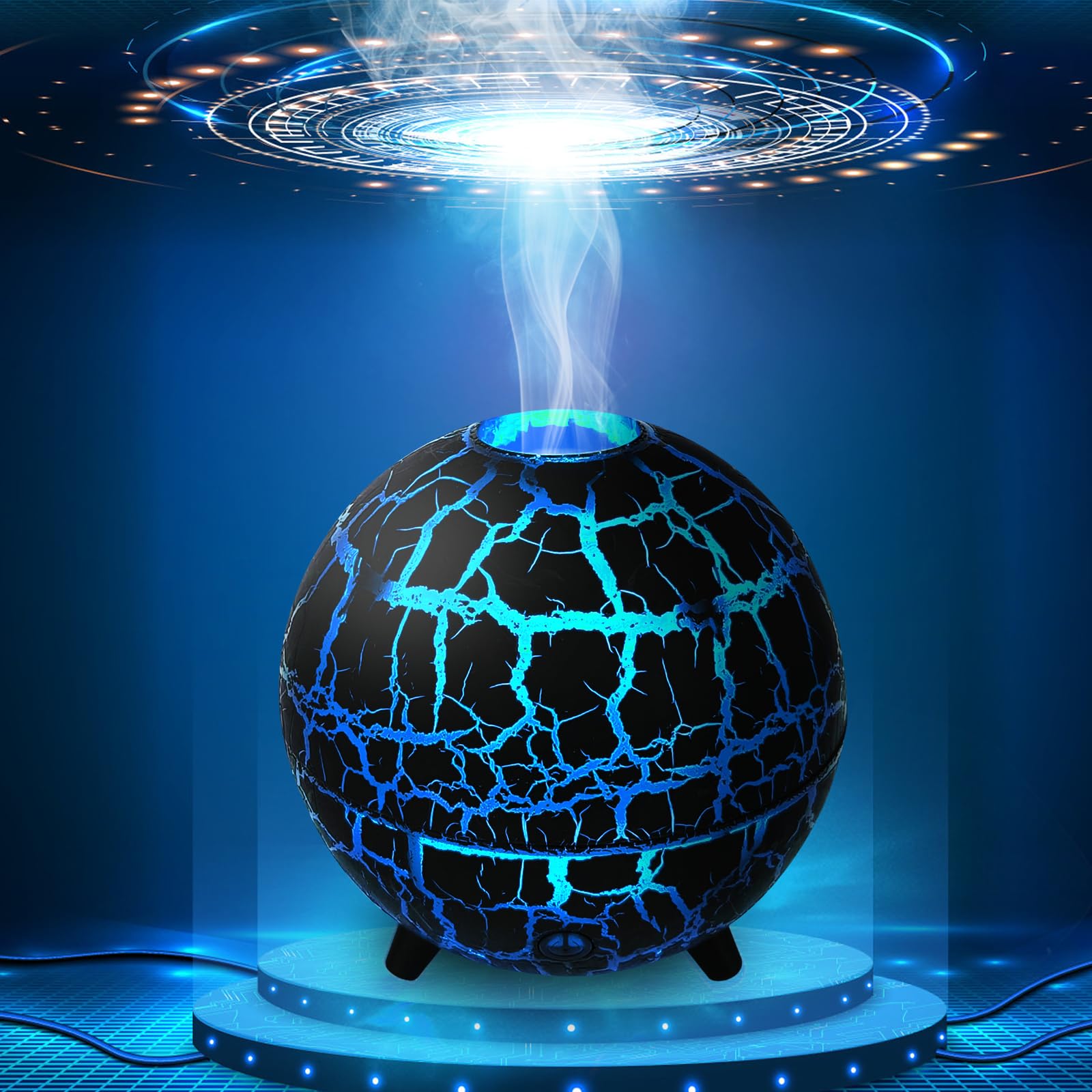 Essential Oil Diffuser for Bedroom, Scent Diffusers for Home-200ML, Aromatherapy Diffuser with 2 Spray Modes, 7 Colors, Auto Shut-Off, Cool Mist Humidifier for Office, Home, Gaming Room, Party